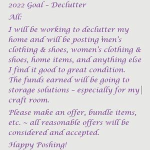 Decluttering Goal 2022